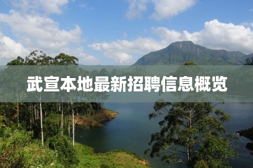 武宣本地最新招聘信息概览