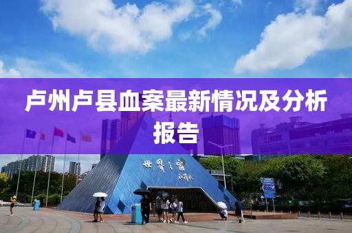 卢州卢县血案最新情况及分析报告