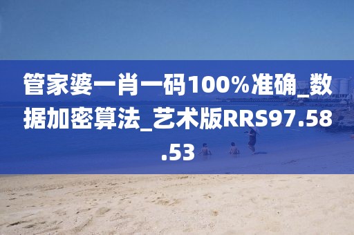 管家婆一肖一码100%准确_数据加密算法_艺术版RRS97.58.53