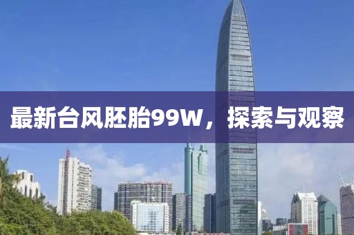 最新台风胚胎99W，探索与观察