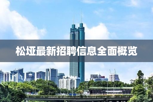 松垭最新招聘信息全面概览