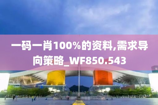 一码一肖100%的资料,需求导向策略_WF850.543