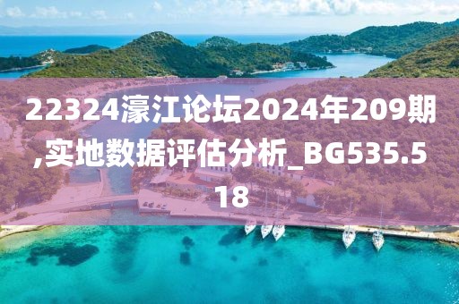 22324濠江论坛2024年209期,实地数据评估分析_BG535.518