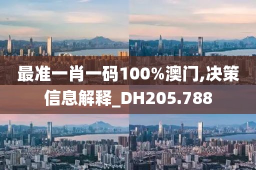 最准一肖一码100%澳门,决策信息解释_DH205.788