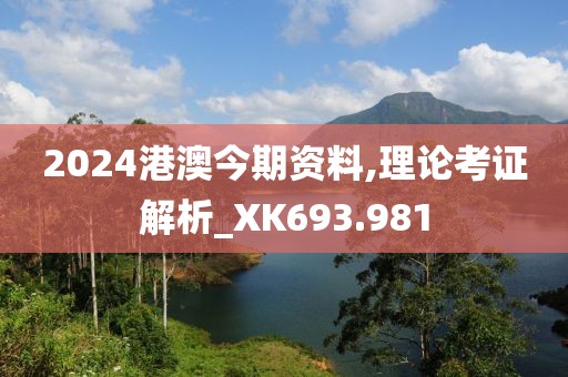 2024港澳今期资料,理论考证解析_XK693.981