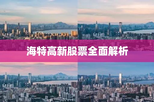 海特高新股票全面解析
