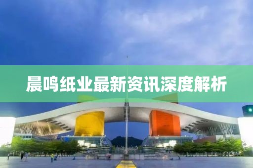 晨鸣纸业最新资讯深度解析