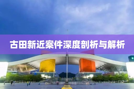 古田新近案件深度剖析与解析