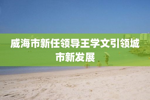 威海市新任领导王学文引领城市新发展