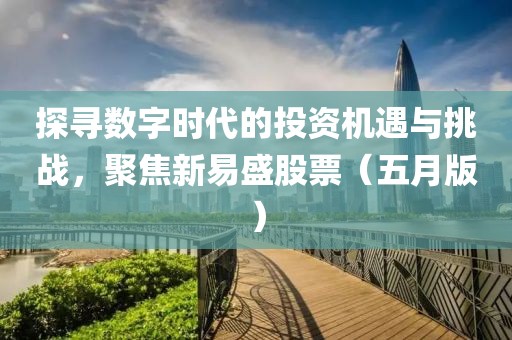 探寻数字时代的投资机遇与挑战，聚焦新易盛股票（五月版）