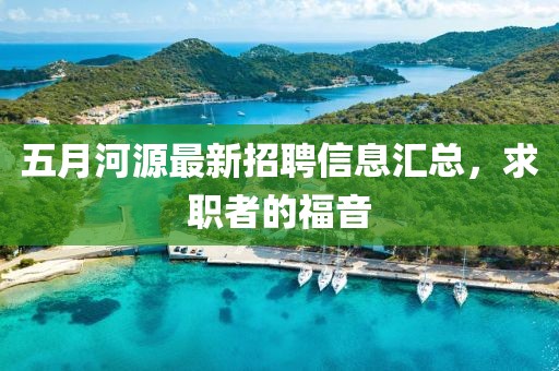 五月河源最新招聘信息汇总，求职者的福音