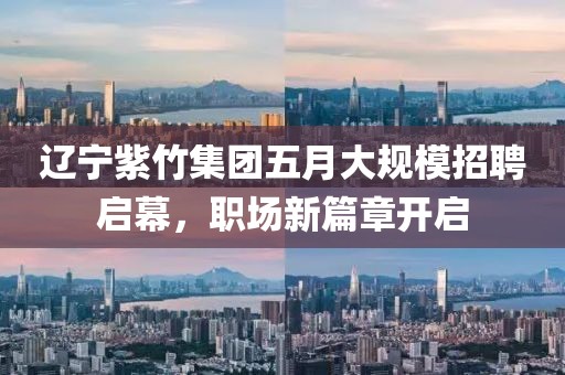 辽宁紫竹集团五月大规模招聘启幕，职场新篇章开启