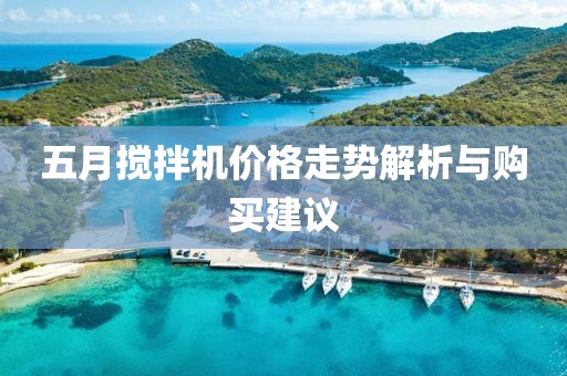 五月搅拌机价格走势解析与购买建议
