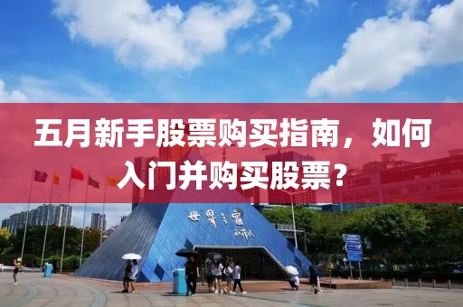 五月新手股票购买指南，如何入门并购买股票？