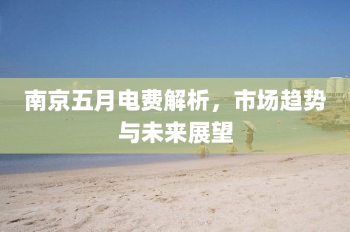 南京五月电费解析，市场趋势与未来展望