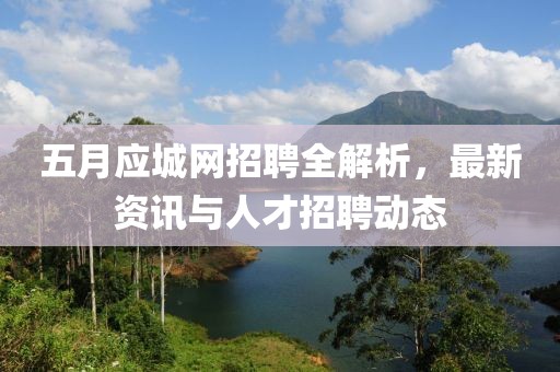 五月应城网招聘全解析，最新资讯与人才招聘动态