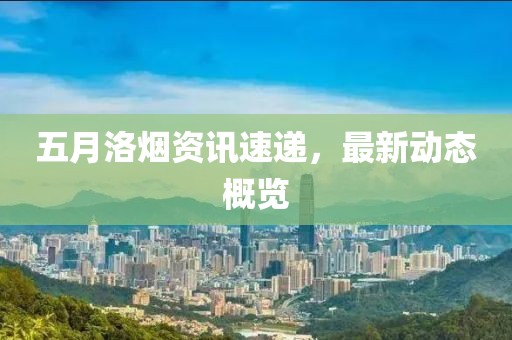 五月洛烟资讯速递，最新动态概览