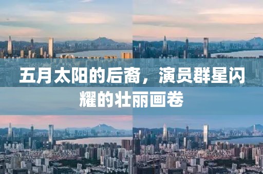 五月太阳的后裔，演员群星闪耀的壮丽画卷