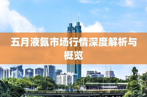 五月液氨市场行情深度解析与概览