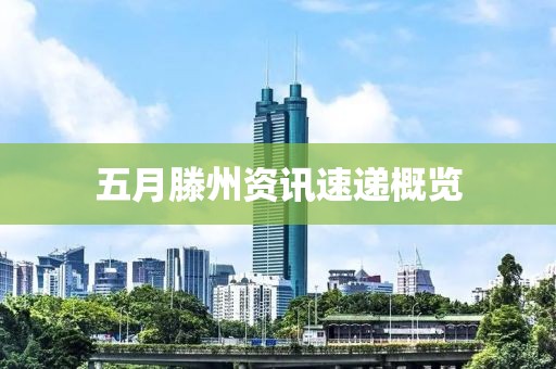 五月滕州资讯速递概览