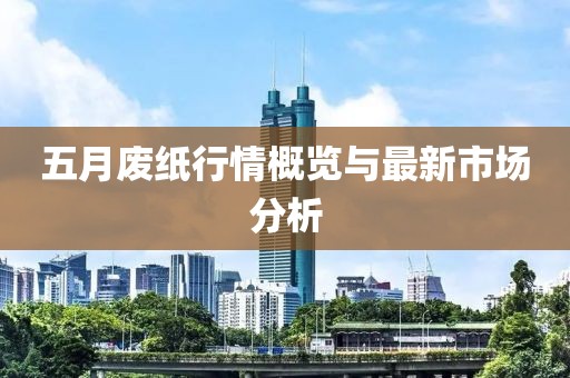 五月废纸行情概览与最新市场分析