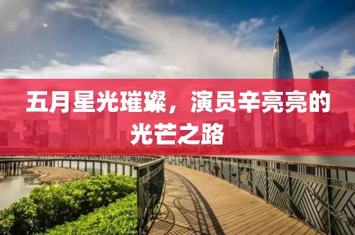 五月星光璀璨，演员辛亮亮的光芒之路