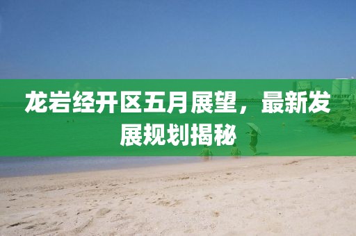 龙岩经开区五月展望，最新发展规划揭秘