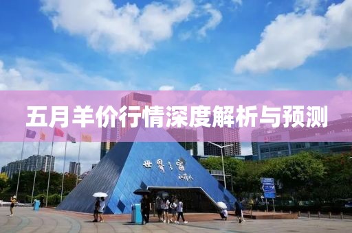 五月羊价行情深度解析与预测