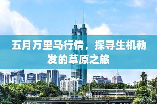 五月万里马行情，探寻生机勃发的草原之旅