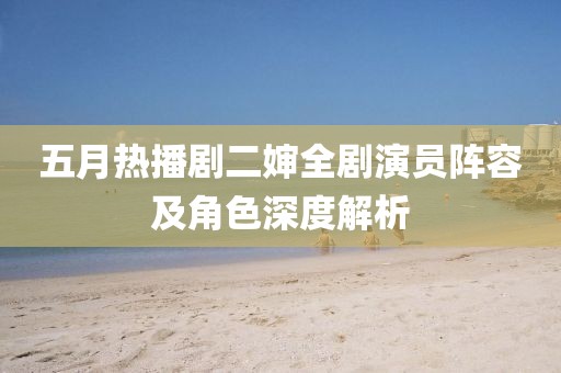 五月热播剧二婶全剧演员阵容及角色深度解析