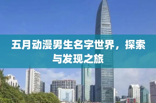 五月动漫男生名字世界，探索与发现之旅