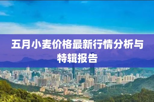 五月小麦价格最新行情分析与特辑报告