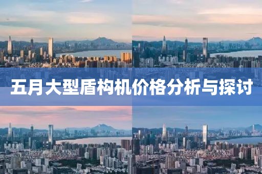 五月大型盾构机价格分析与探讨