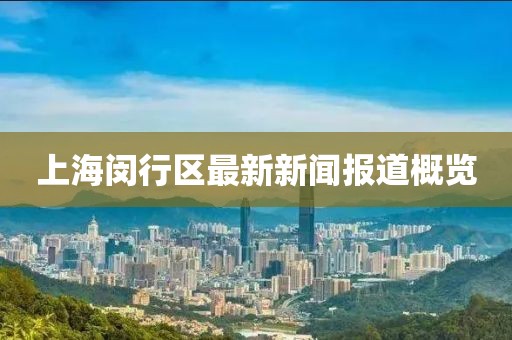 上海闵行区最新新闻报道概览