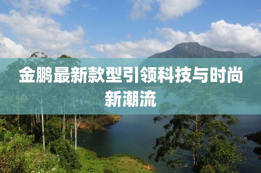金鹏最新款型引领科技与时尚新潮流
